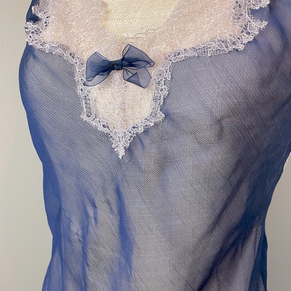 Sheer Mesh and Lace Victoria Secret Slip - Picture 2 of 6